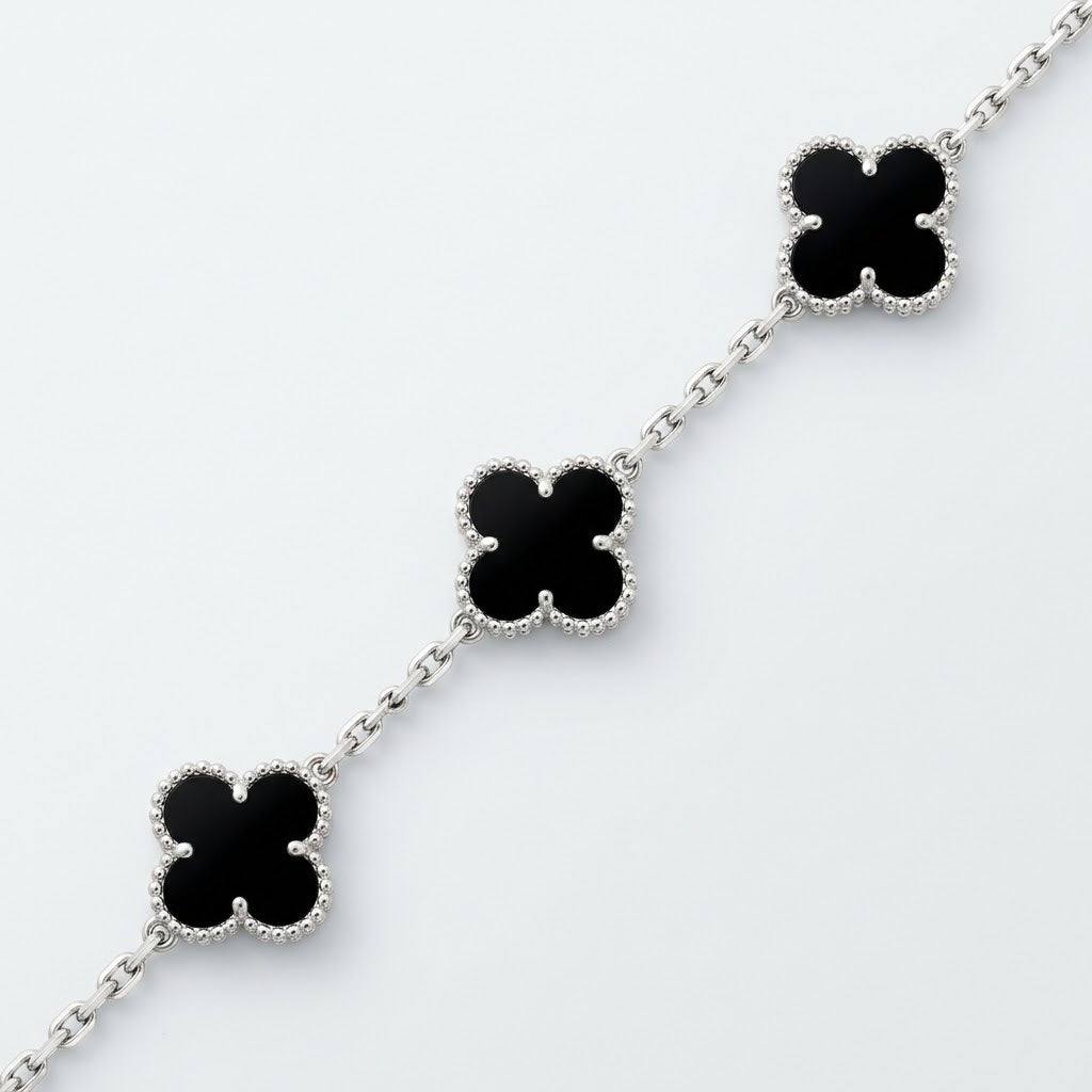 The Collective’s Black On Black Clover Bracelet