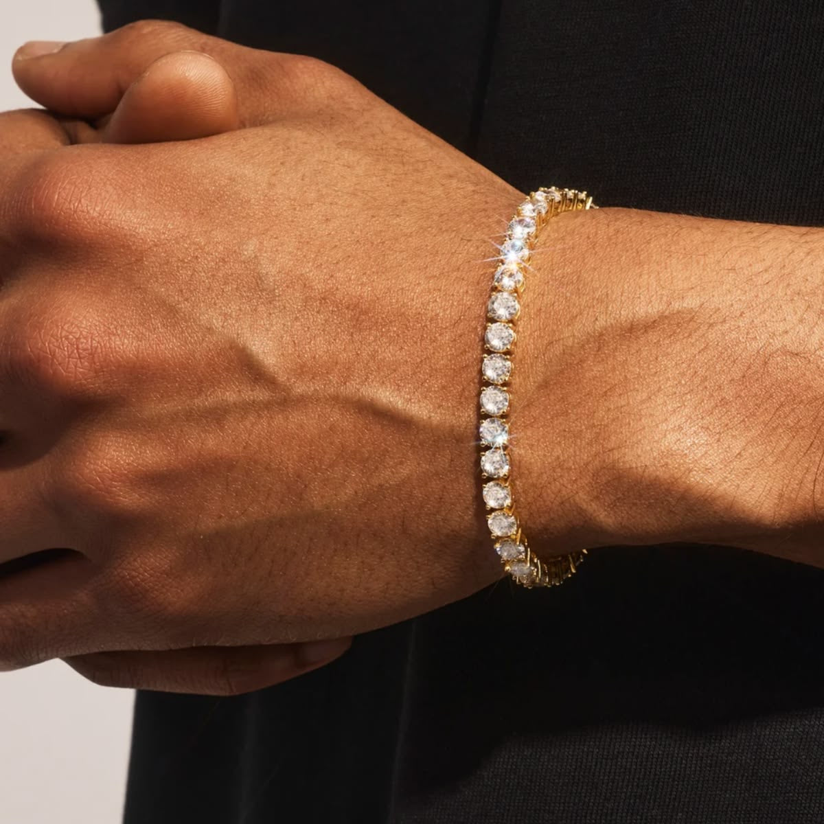 The Collective’s 5mm tennis Bracelet - Gold Plated