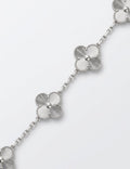 The Collective’s Silver On Silver Clover Bracelet.