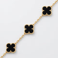 The Collective’s Black On Gold Clover Bracelet
