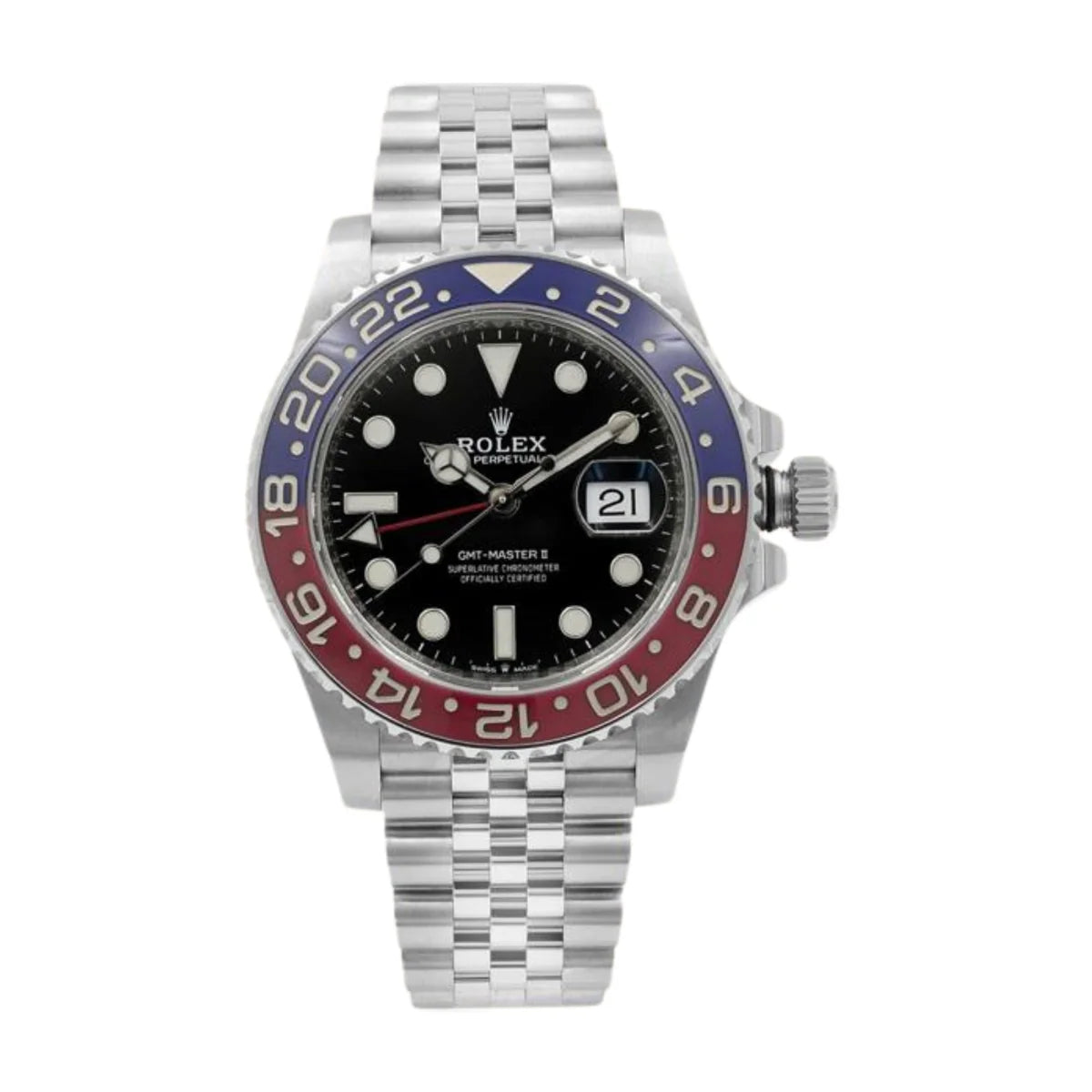 Rolex GMT-Master II "Pepsi" Black Dial Steel Men Watch