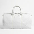 LV Embossed Monogram Leather Keepall Duffel – Pristine White
